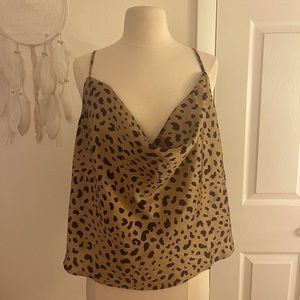 Nasty gal cheetah tank top